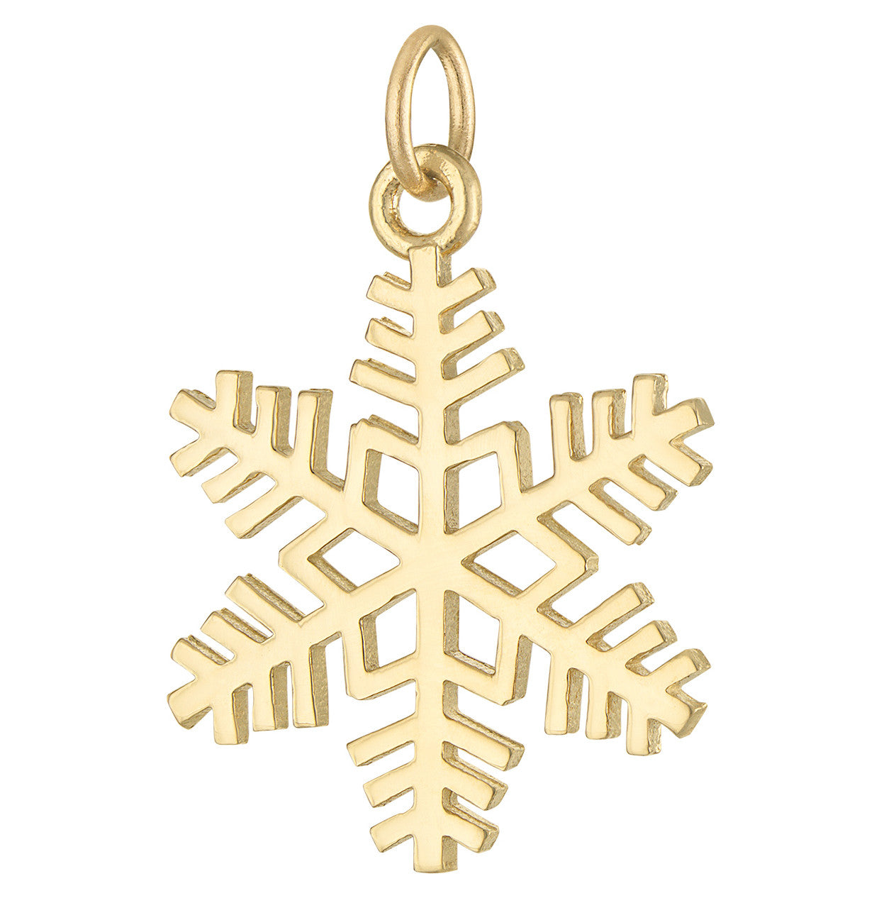 Snowflake 14K Gold Charm